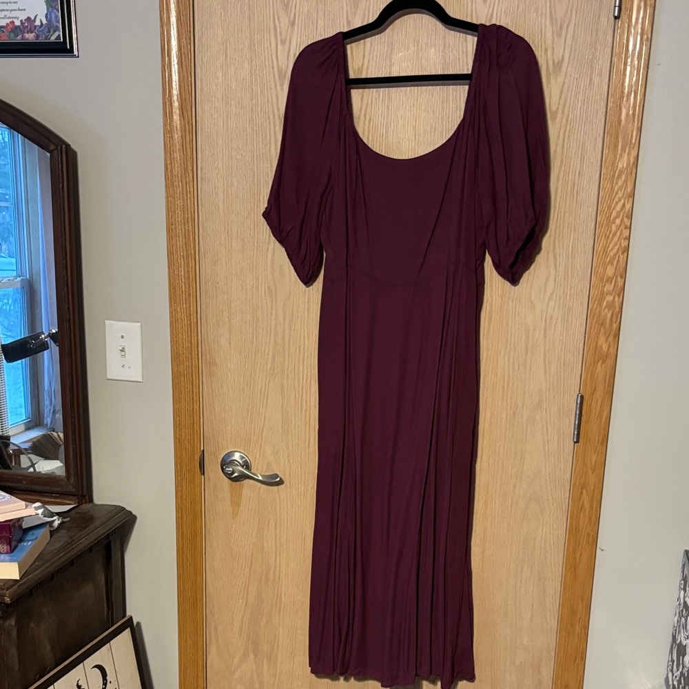 Old Navy Plum 3/4 Sleeve Dress